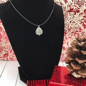 💖Tear drop “all things are possible“ necklace💖